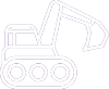 Excavator illustration construction equipment icon
